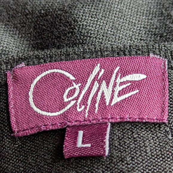 Coline Long Sleeve Red & Black Tunic Top Size Large - Picture 15 of 16